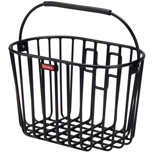 Klickfix Klickfix Alumino Frontkurv Alu Sort 16L Tilbehør > Cykelkurve > Cykelkurve Foran
